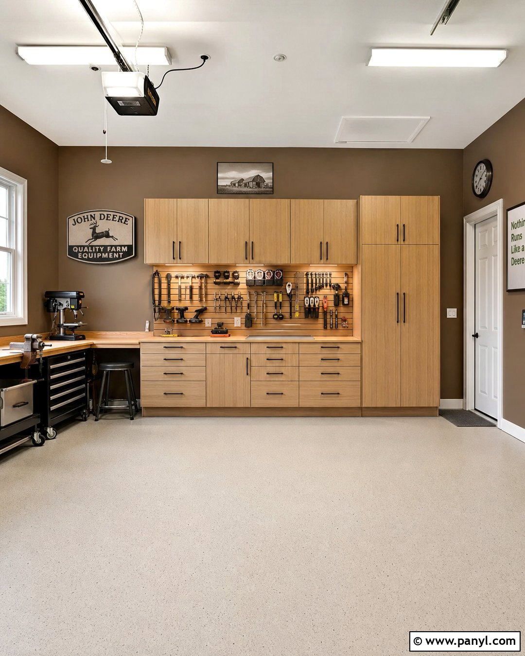 Mocha Garage Walls - 35 Garage Walls Paint Colors