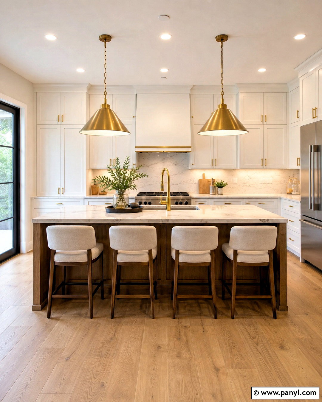 Mocha Kitchen Island With White Cabinets - 20 mocha kitchen ideas