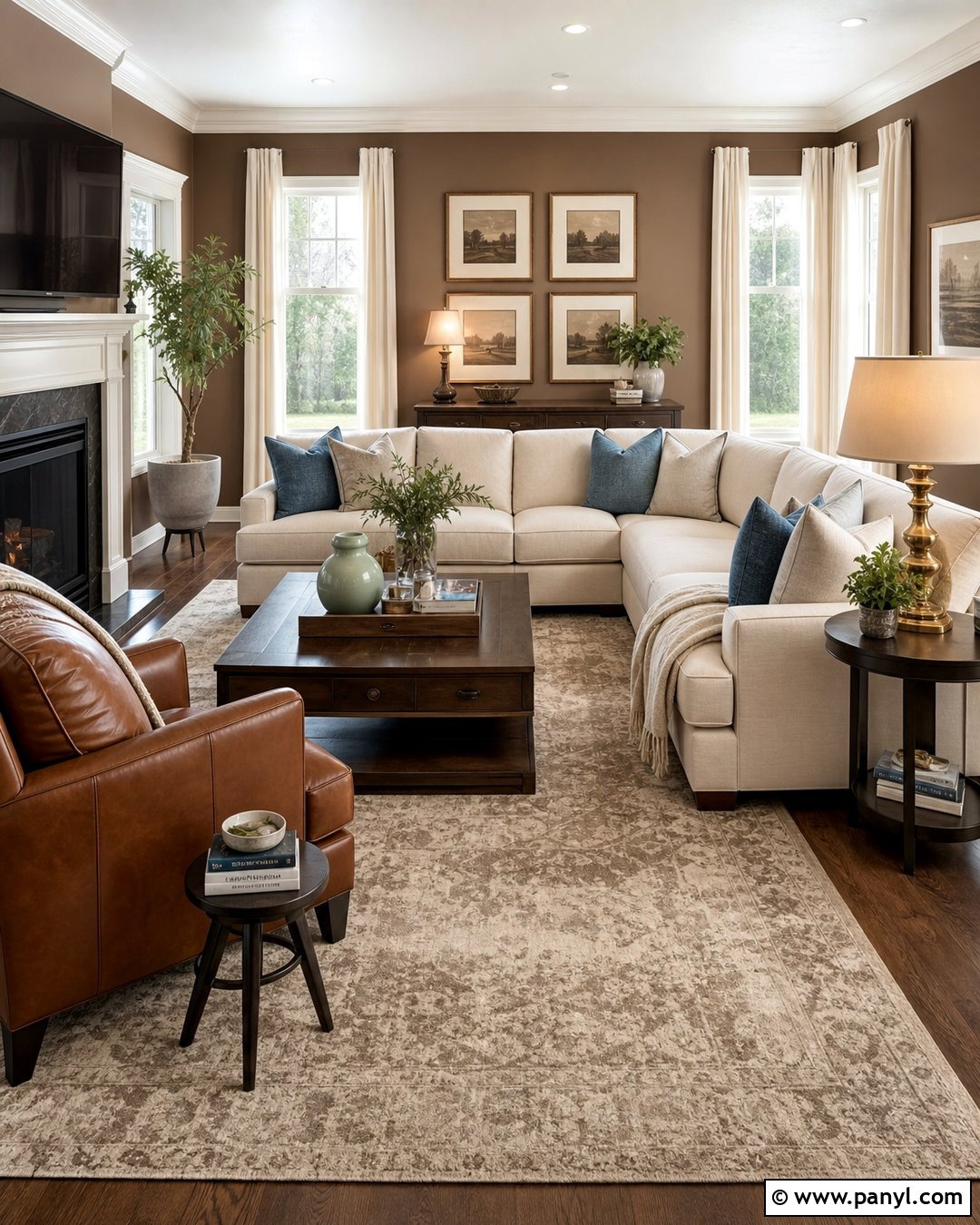 Mocha Living Room Wall Color - 30 house wall color ideas