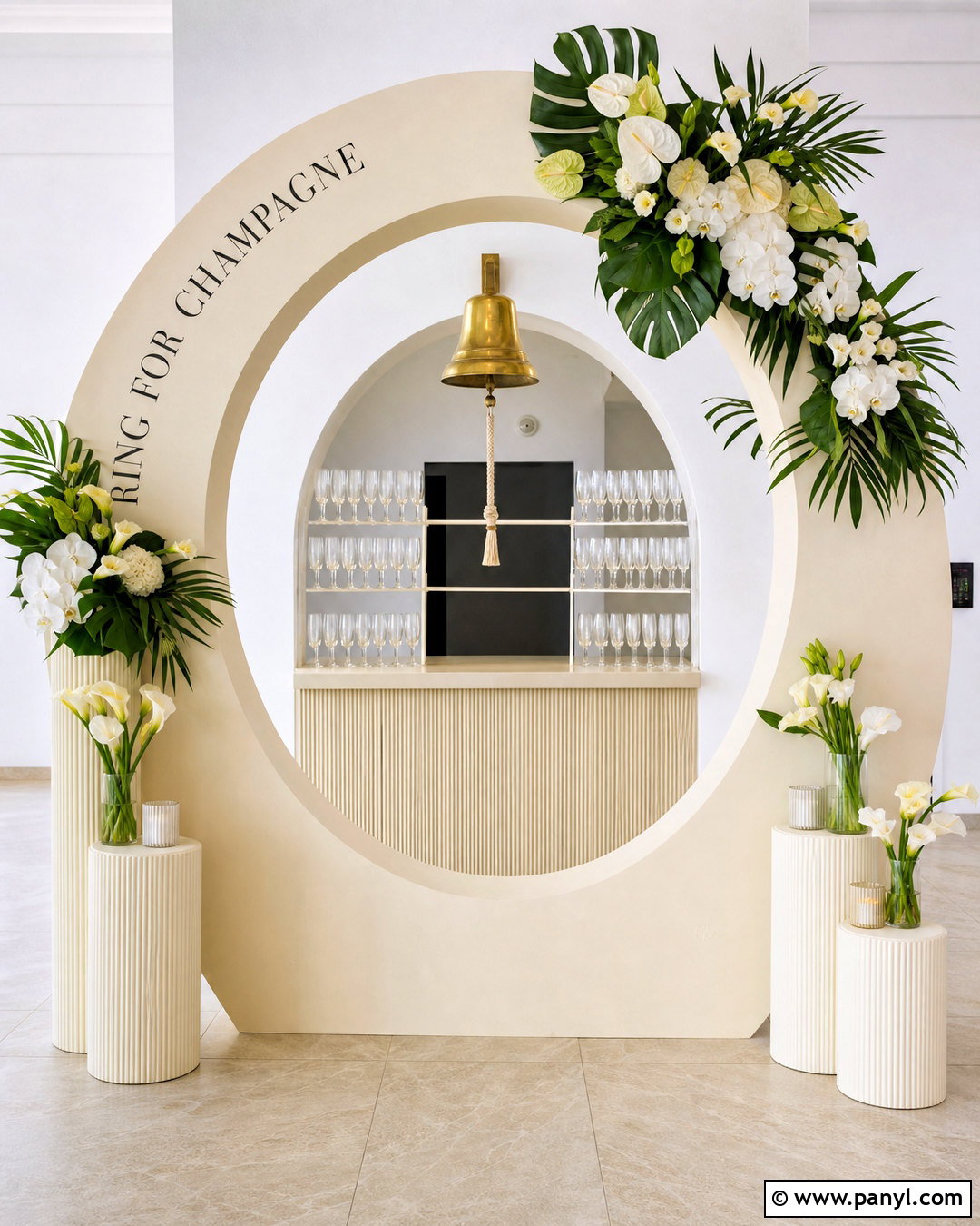 Modern Arch Ring For Champagne Wall - 20 ring for champagne wall ideas