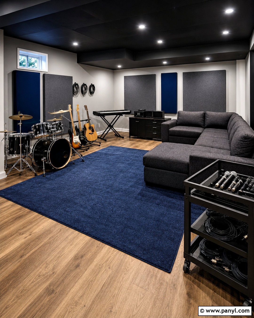 Modern Basement Music Room - 20 modern music room ideas