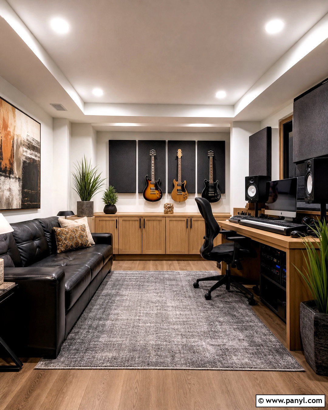Modern Basement Music Room - 20 basement music room ideas