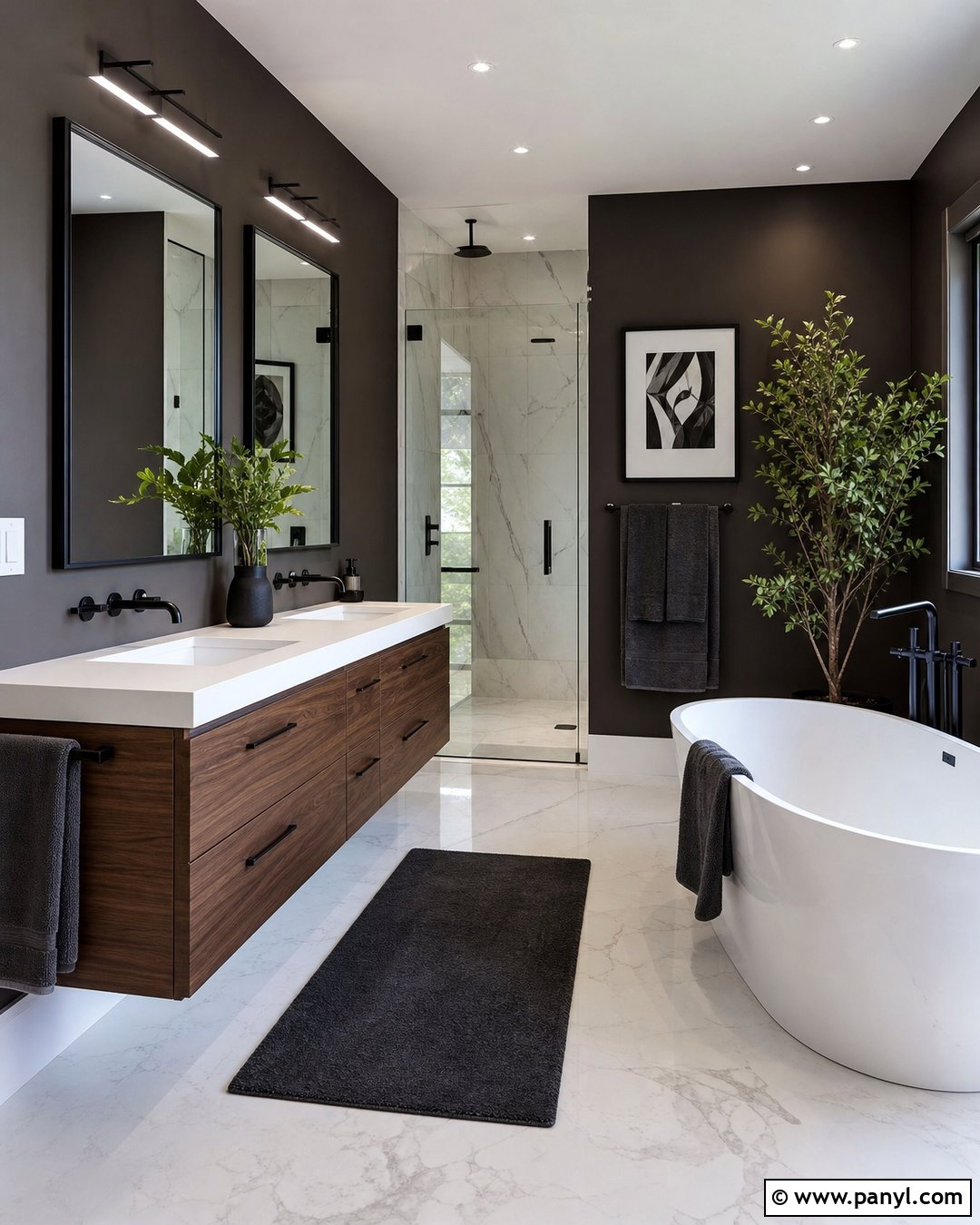 20 Modern Bathroom With Brown Walls: Warm Spa Ideas for Any Home