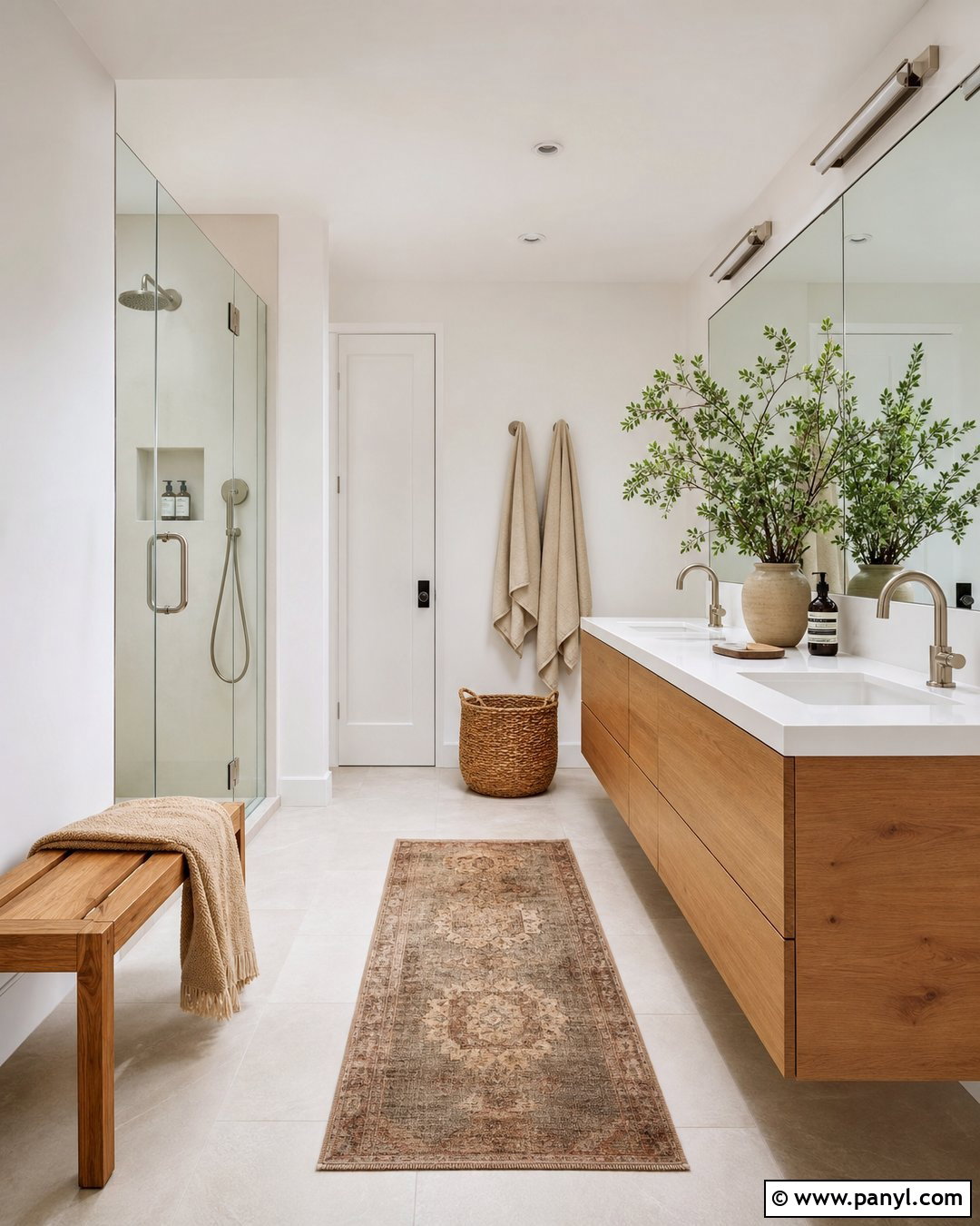 20 Modern Bathroom With White Walls: Serene Ideas for Any Home