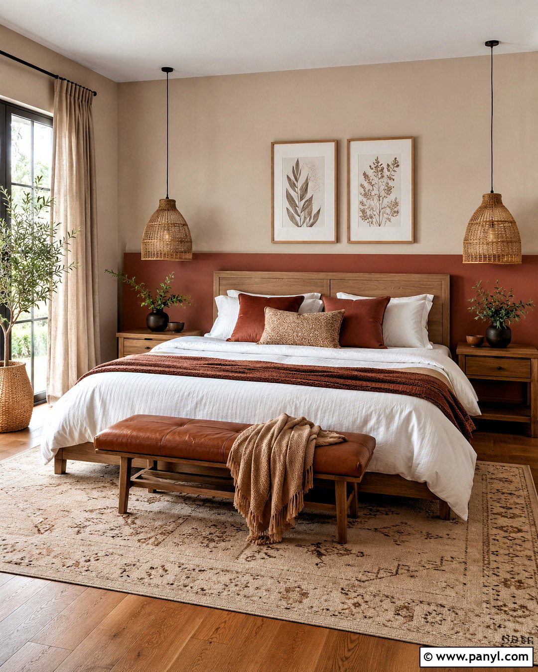 Modern Beige Bedroom With Rustic Terracotta - 20 modern beige jotun ideas