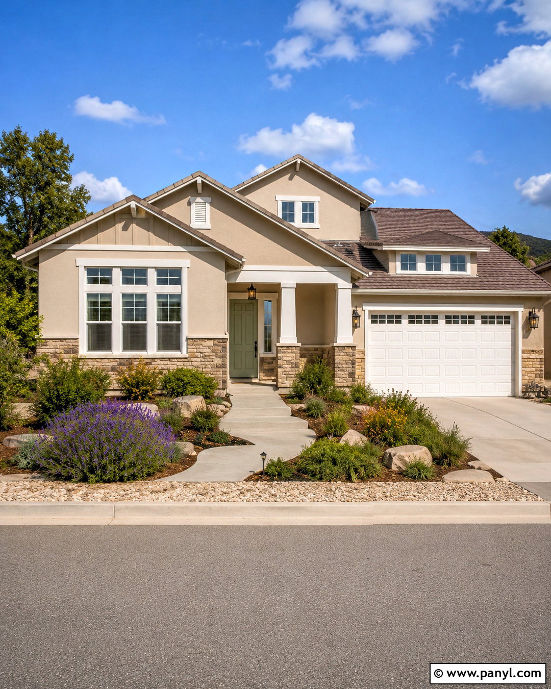 Modern Beige Exterior With White Trim - 20 modern beige jotun ideas