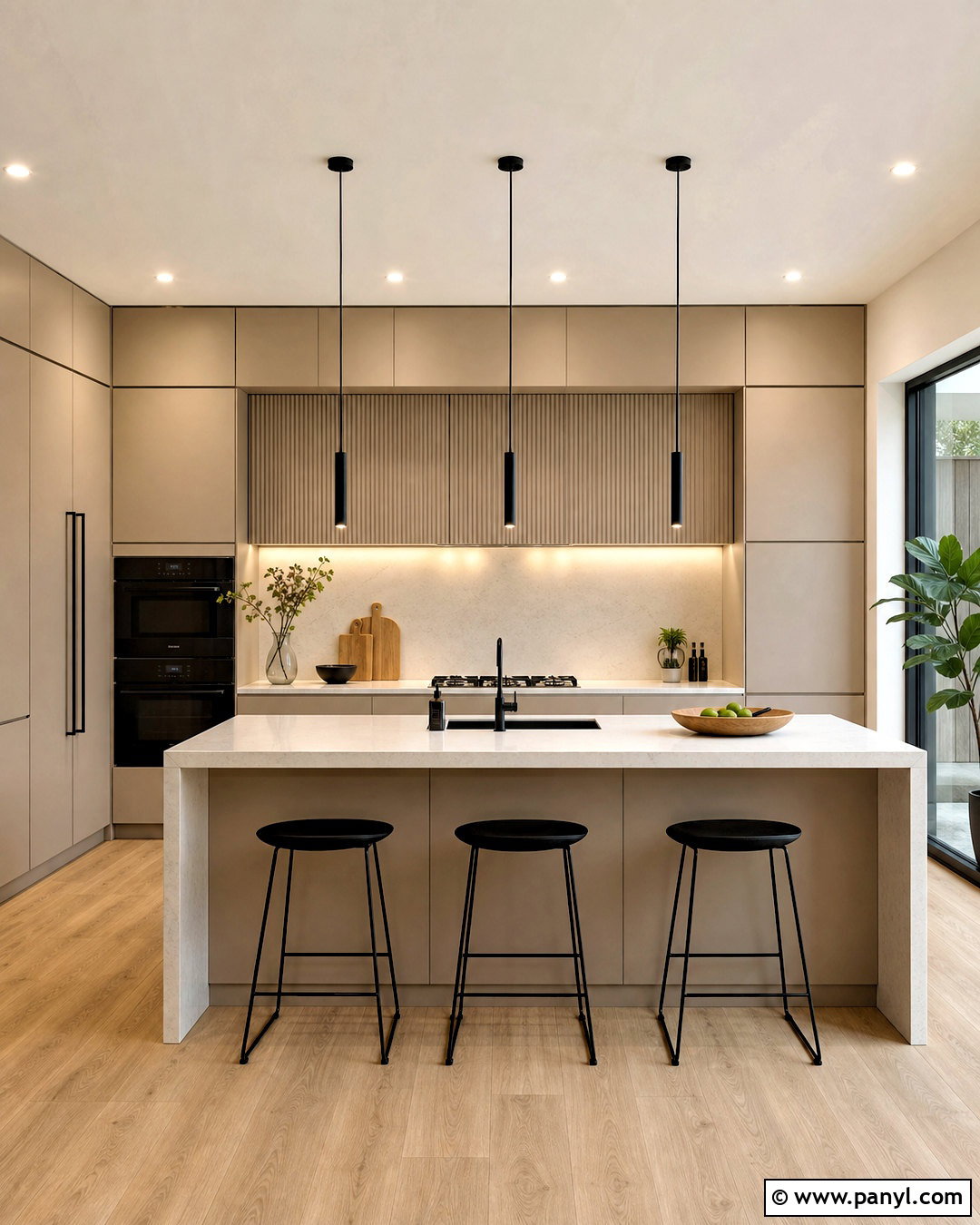Modern Beige Slab Kitchen - 20 beige kitchen ideas