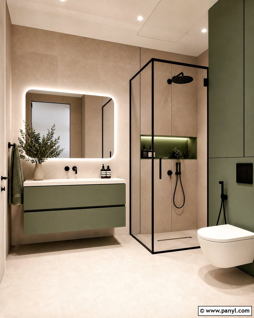 20 Beige and Green Bathroom Ideas for a Serene Spa Look