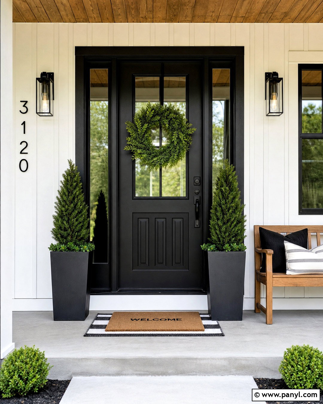 Modern Black Front Door Decor - 20 front door decor ideas
