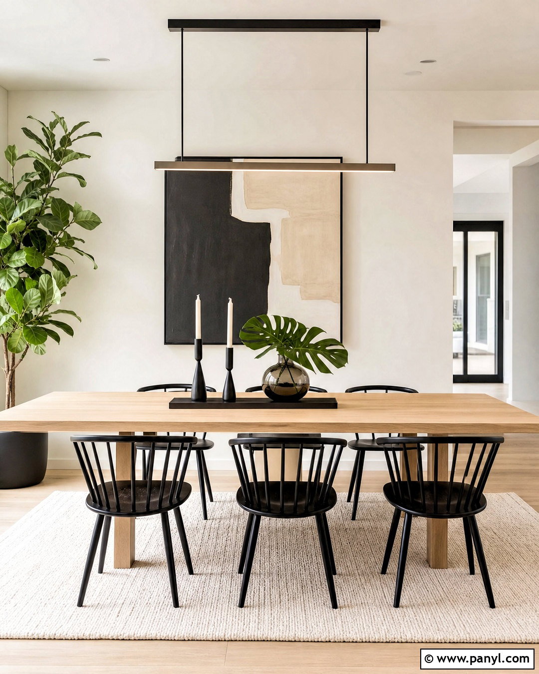 Modern Black Table Centerpiece - 20 table centerpieces for home ideas