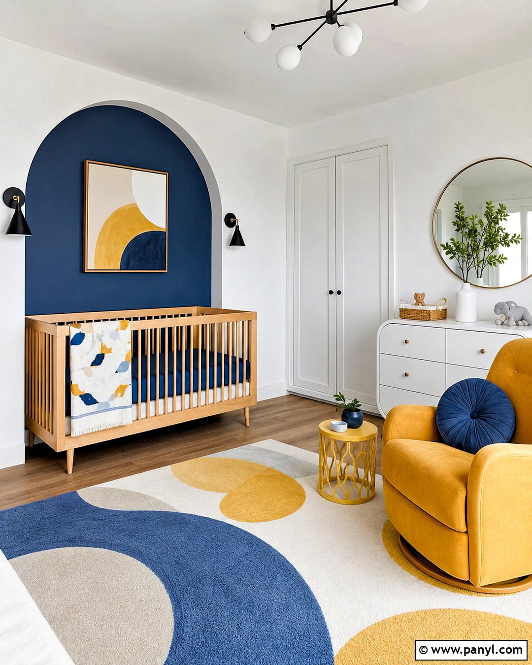 Modern Blue And Yellow Nursery - 20 blue and yellow nursery ideas