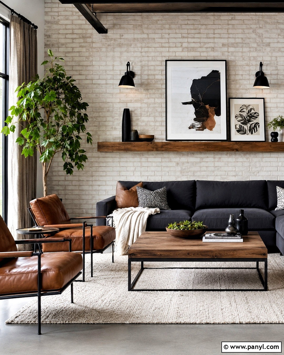 Modern Brick Wall Design - 20 drawing room wall design modern ideas