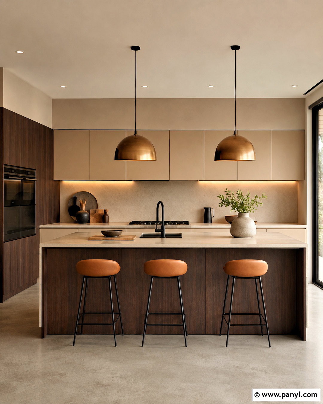 Modern Brown And Beige Kitchen - 20 brown and beige kitchen ideas