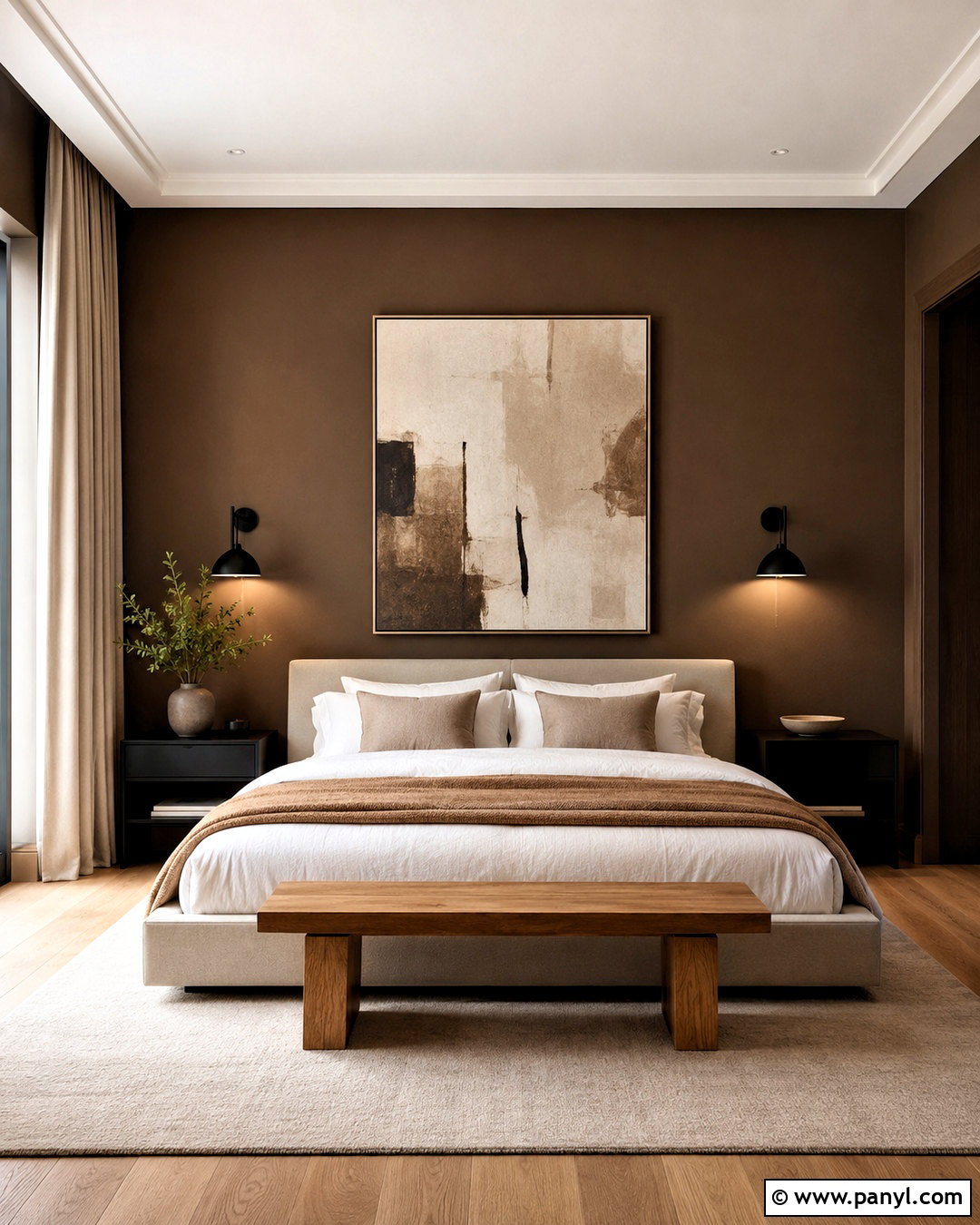 20 Brown Wall Bedroom Ideas for a Warm, Cozy Modern Retreat