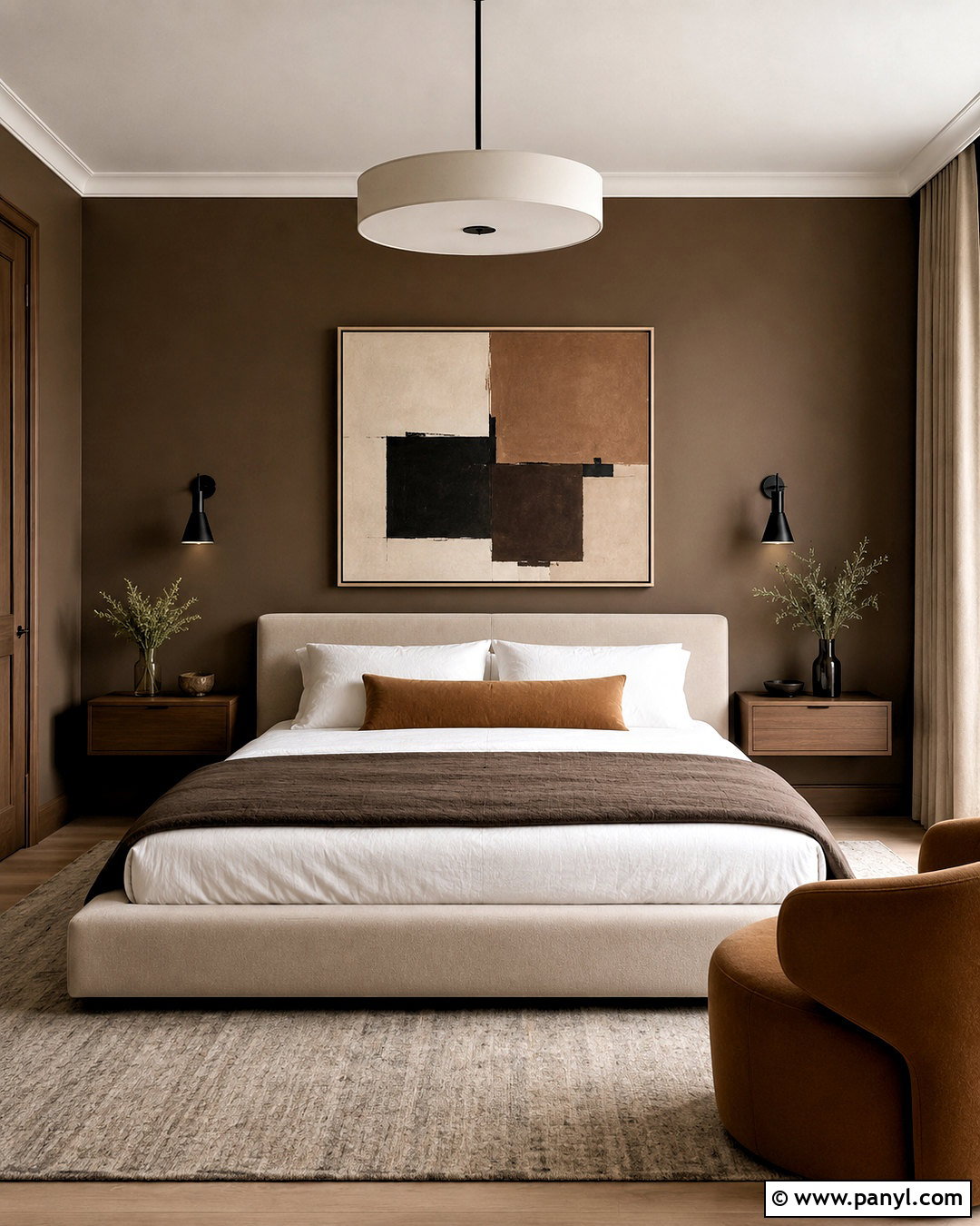 Modern Chocolate Brown Bedroom - 20 chocolate brown bedroom ideas