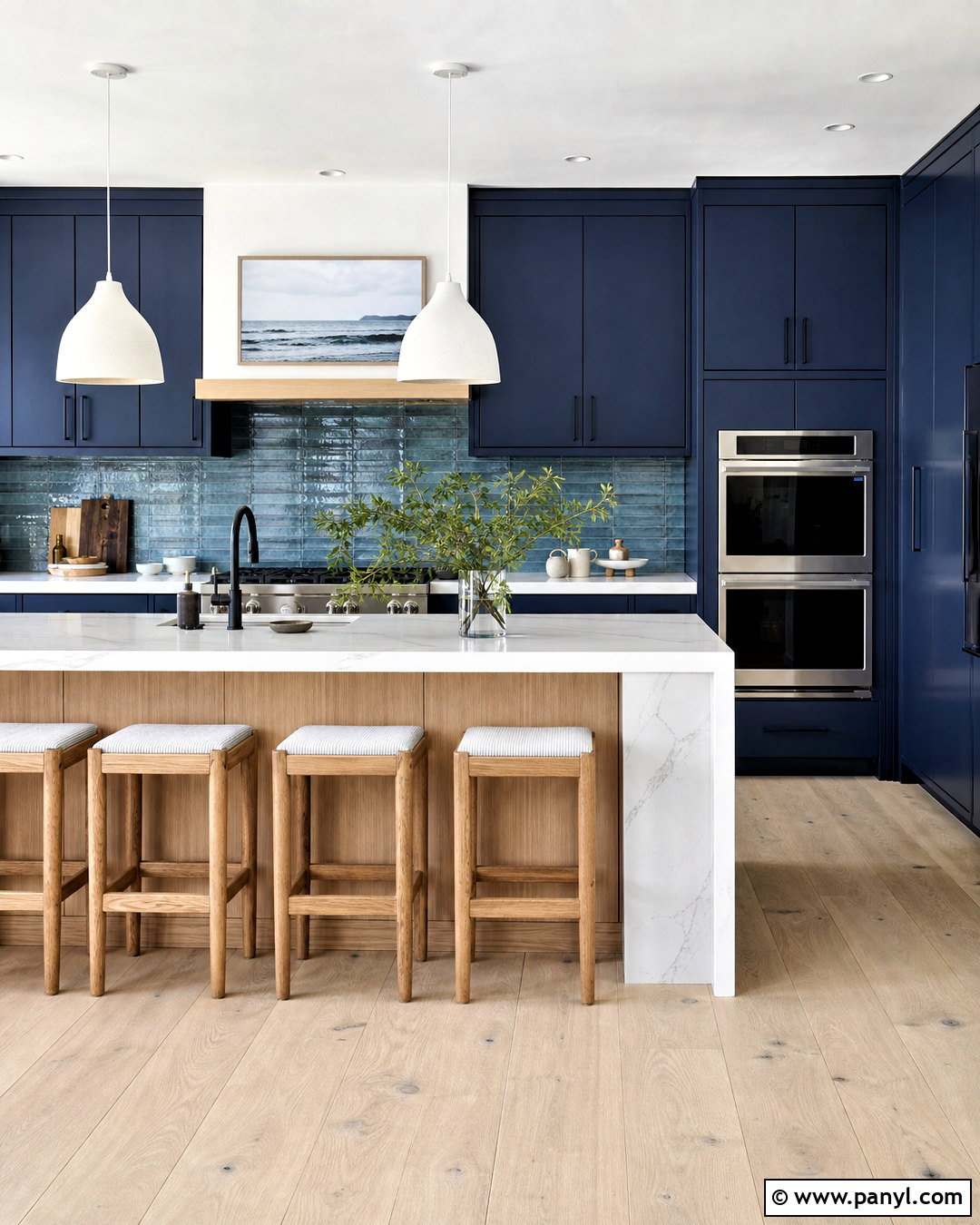 Modern Coastal Blue Kitchen - 20 coastal blue kitchen ideas