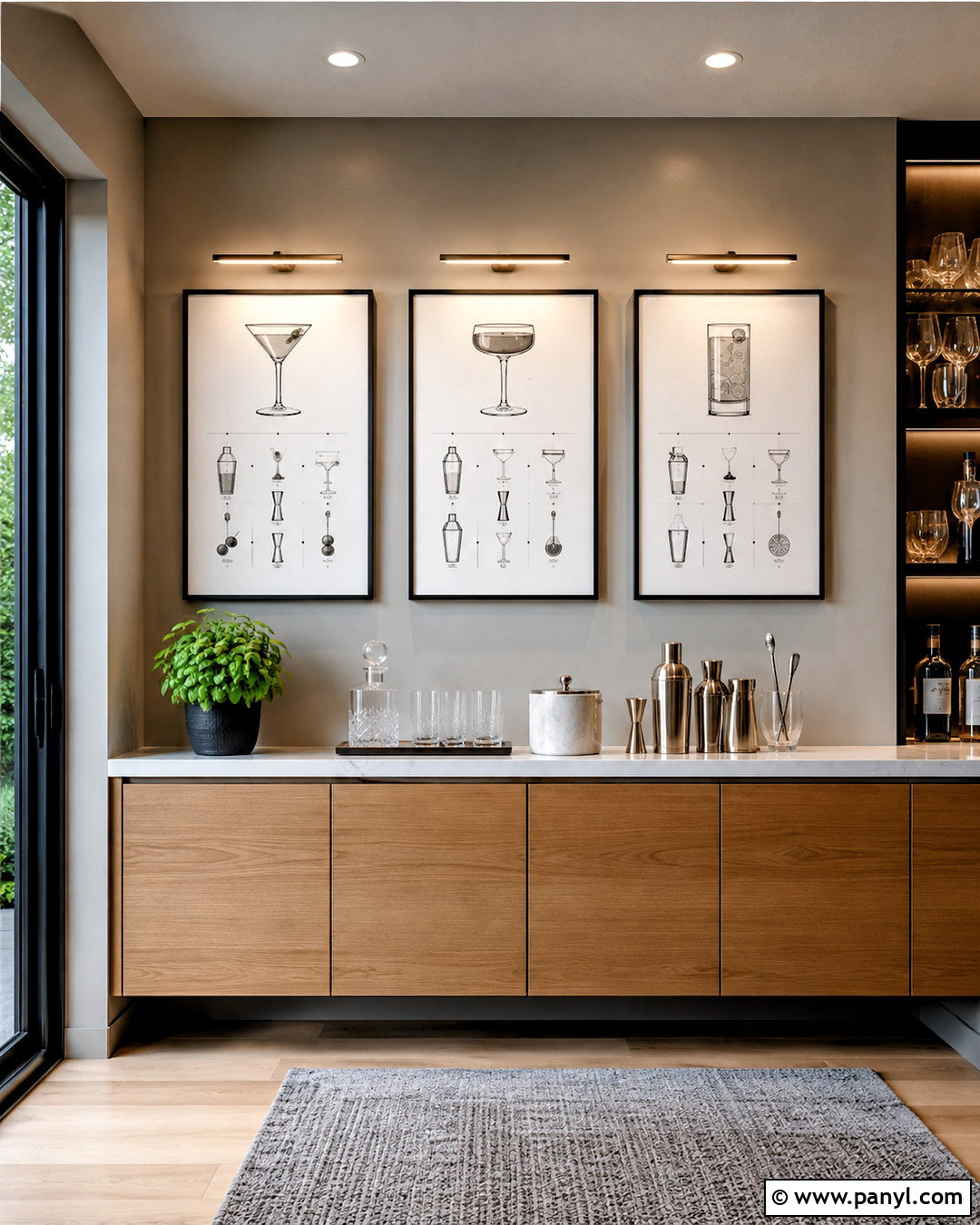 Modern Cocktail Recipe Wall - 20 cocktail wall ideas
