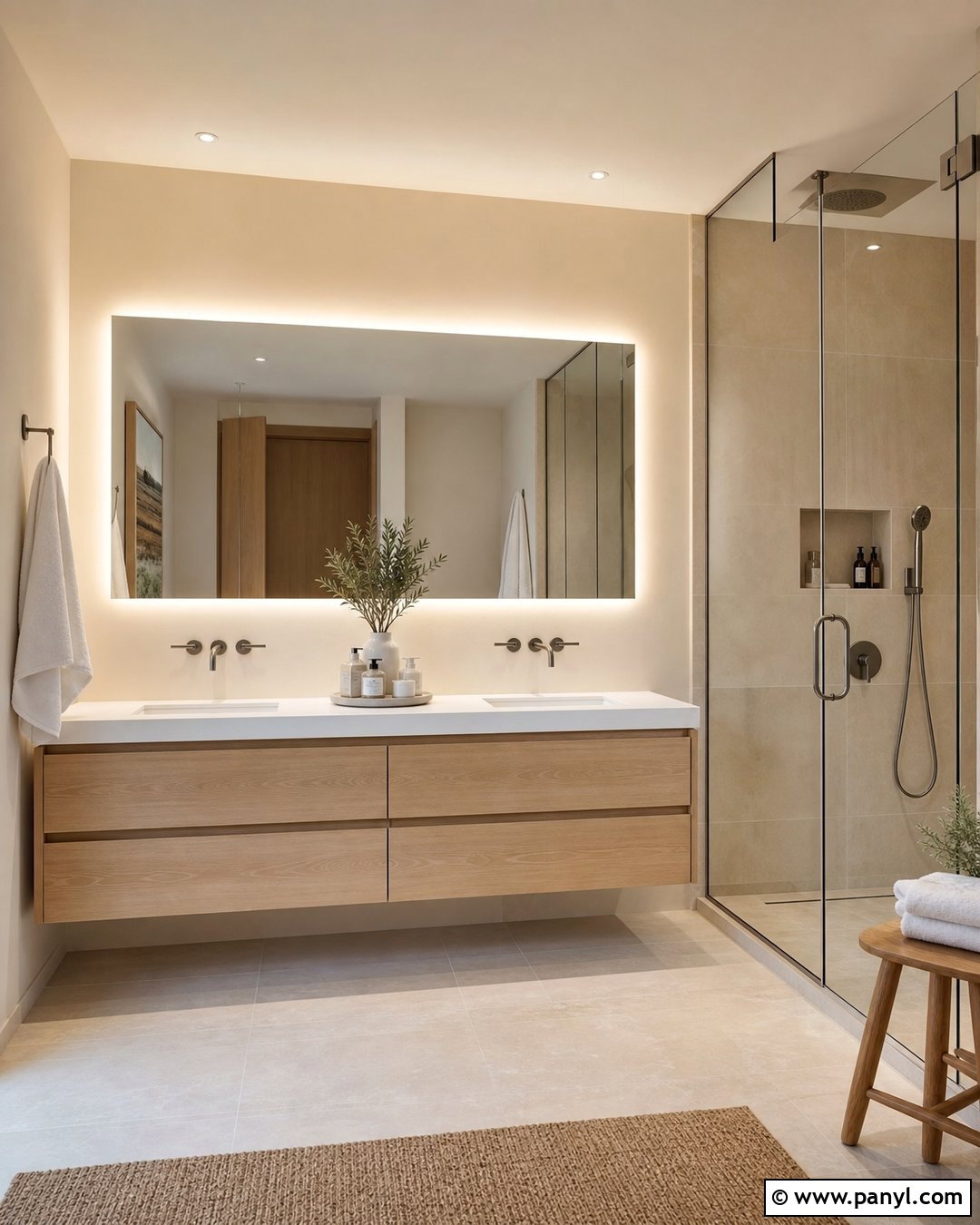 Modern Cream Bathroom Walls - 25 Cream Bathroom Walls
