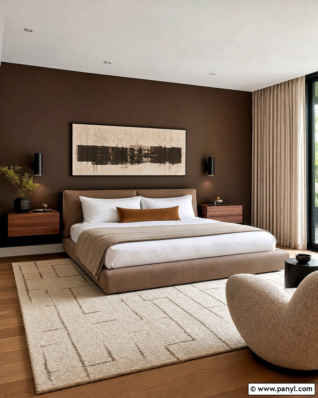 Modern Dark Brown Bedroom Walls - 20 dark brown bedroom walls