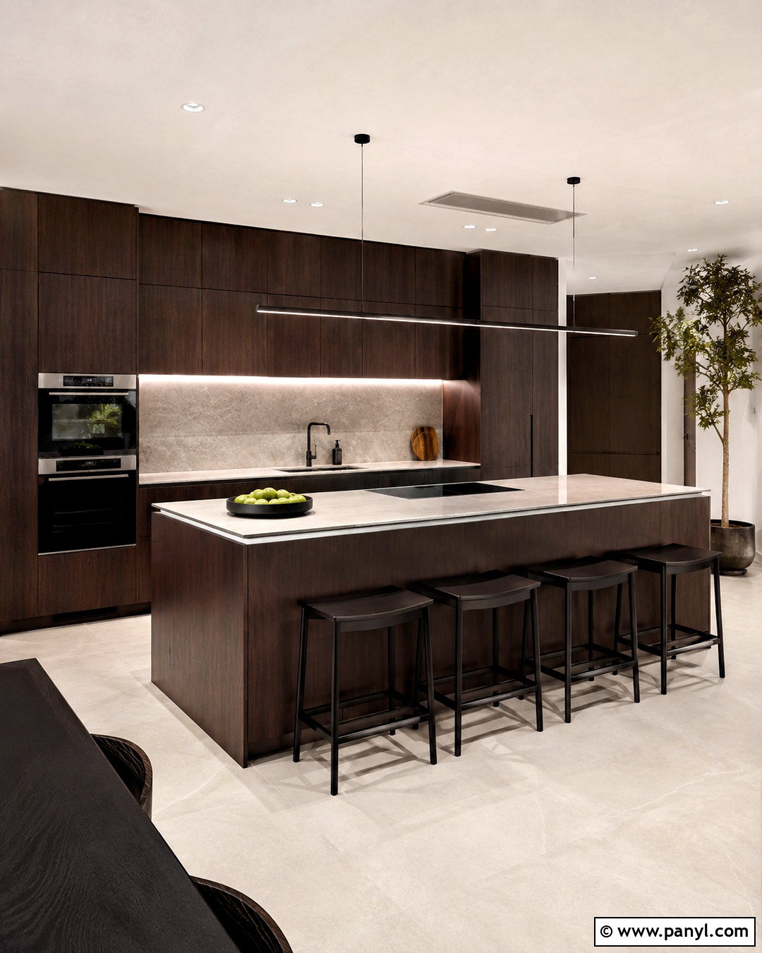 Modern Dark Brown Kitchen - 20 dark brown kitchen ideas