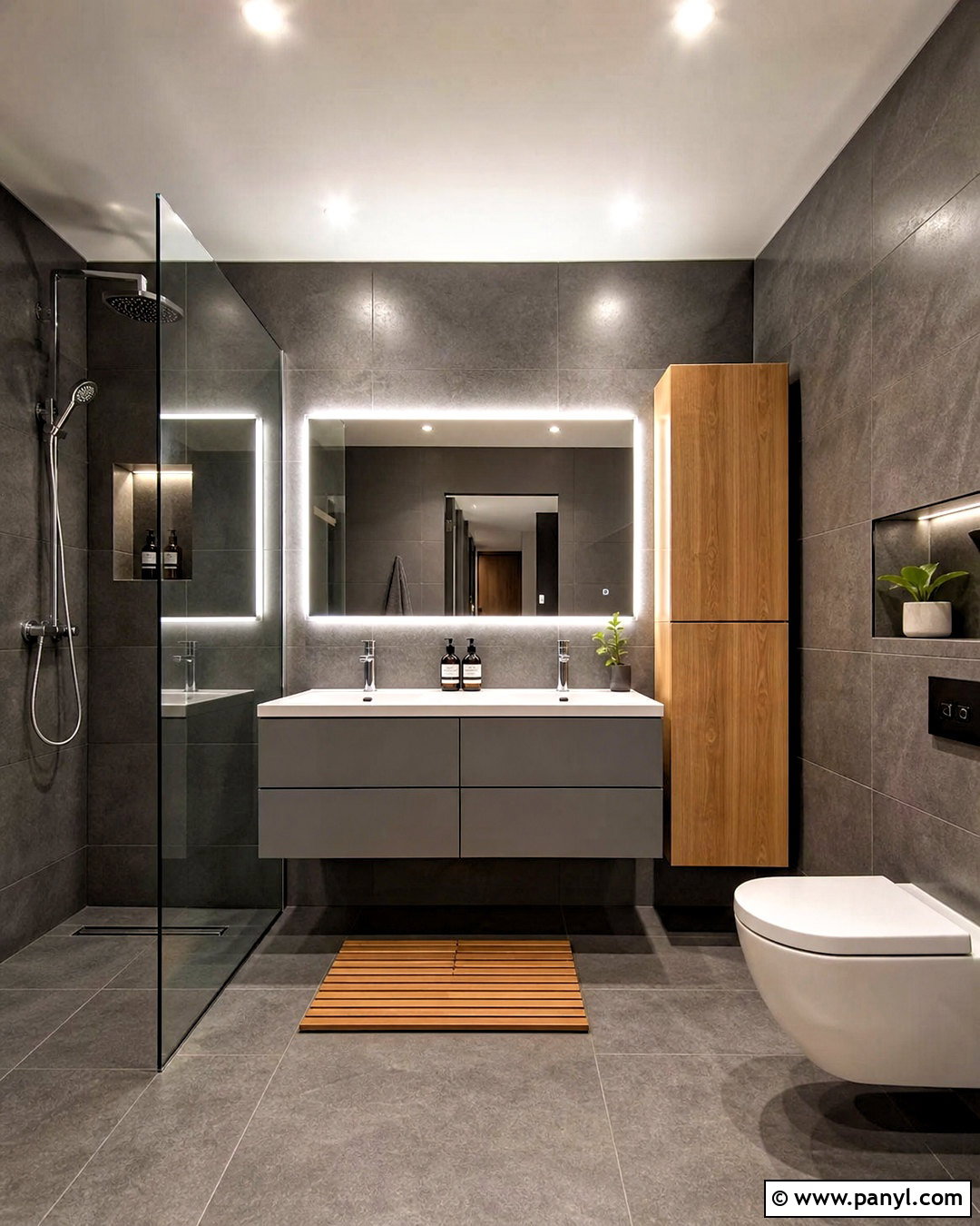 20 Dark Gray Bathroom Ideas for a Sleek Spa-Like Retreat