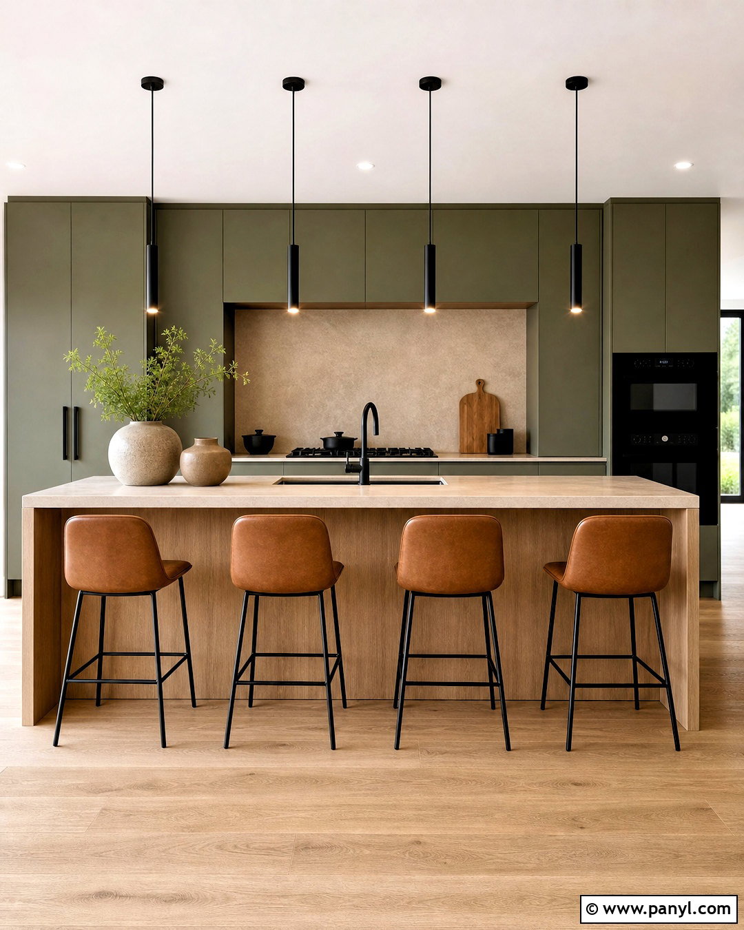 Modern Earthy Green Kitchen - 20 earthy green kitchen ideas