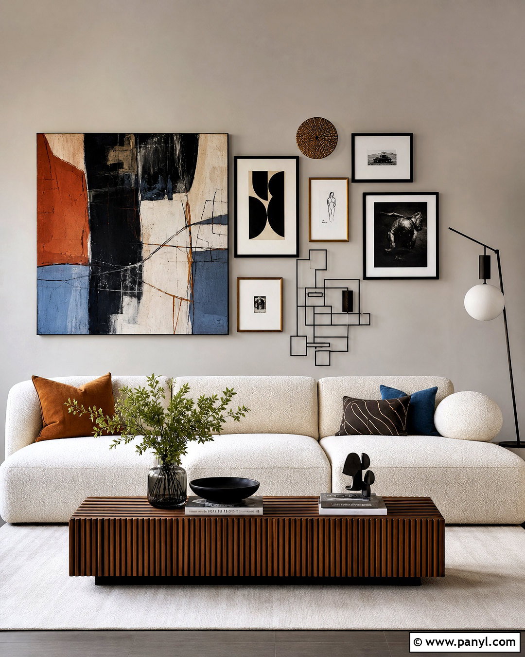 Modern Eclectic Wall - 20 eclectic wall ideas