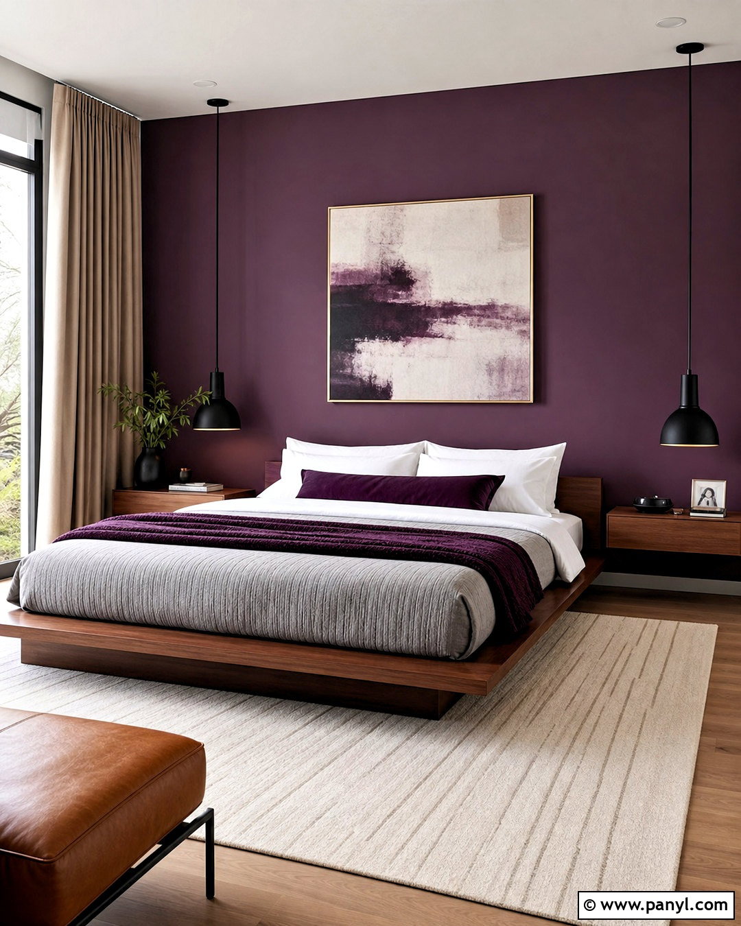 Modern Eggplant Bedroom - 20 eggplant bedroom ideas