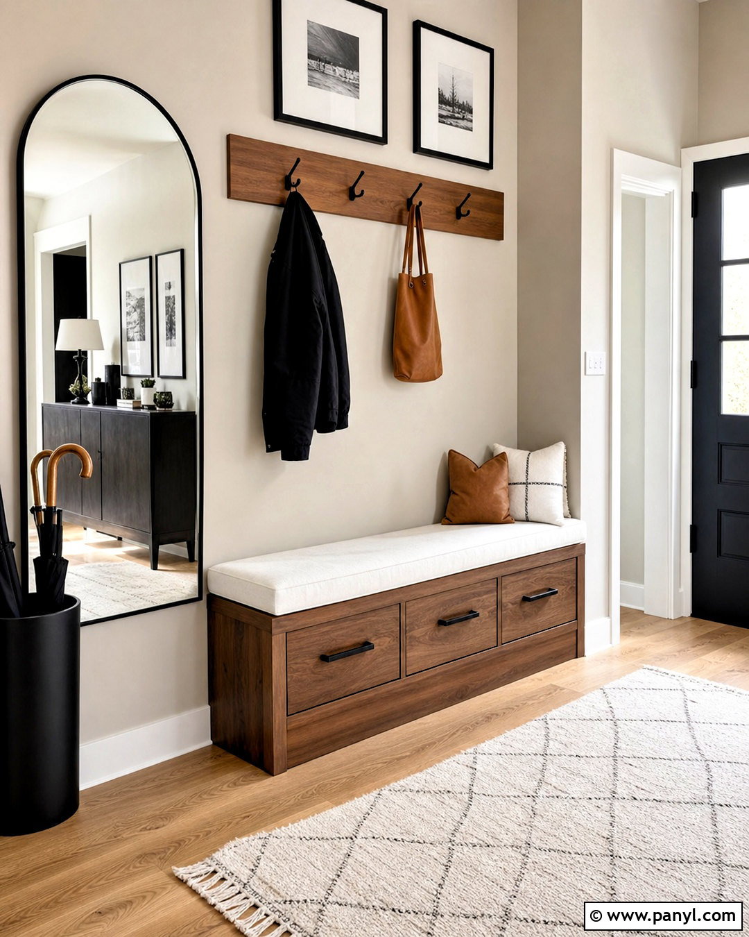 Modern Entryway With Storage Bench - 20 entryway ideas