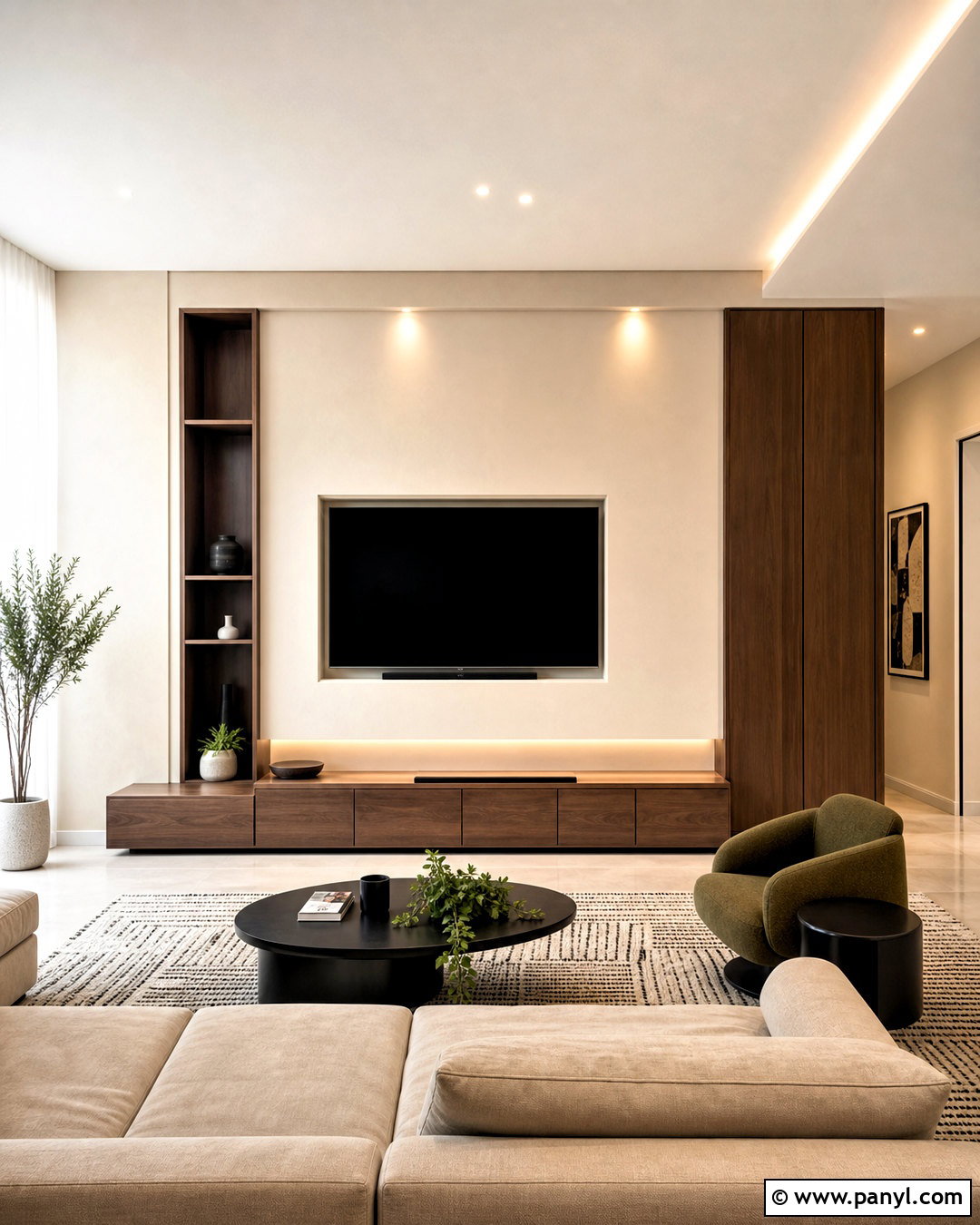 Modern Family Room TV Wall - 20 family room tv wall ideas