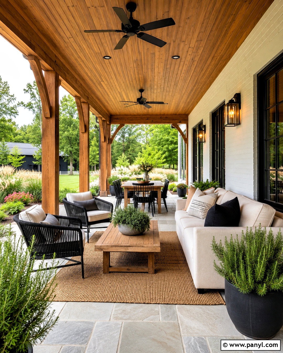 Modern Farmhouse Covered Patio - 20 modern farmhouse ideas