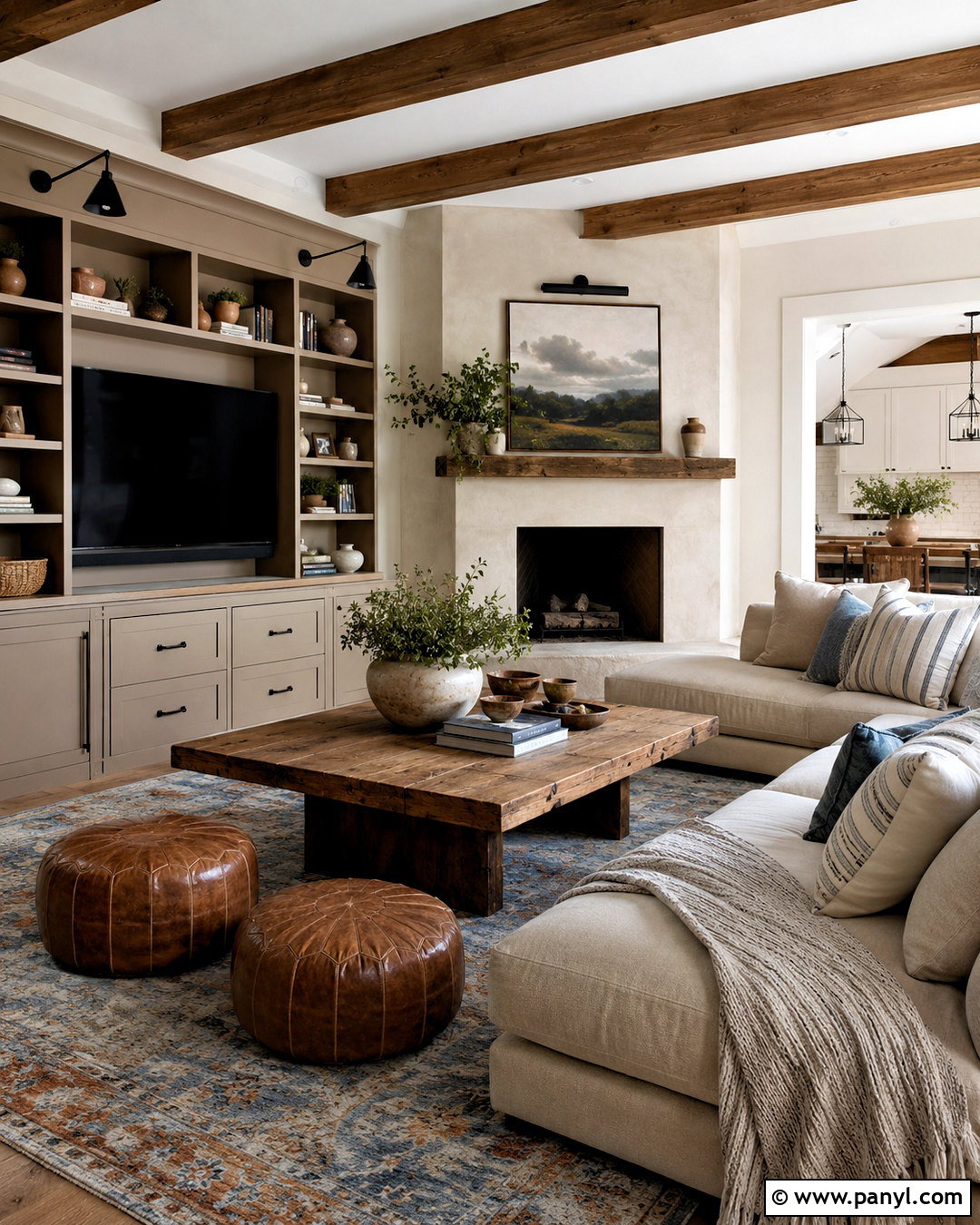 Modern Farmhouse Family Room - 20 modern farmhouse ideas