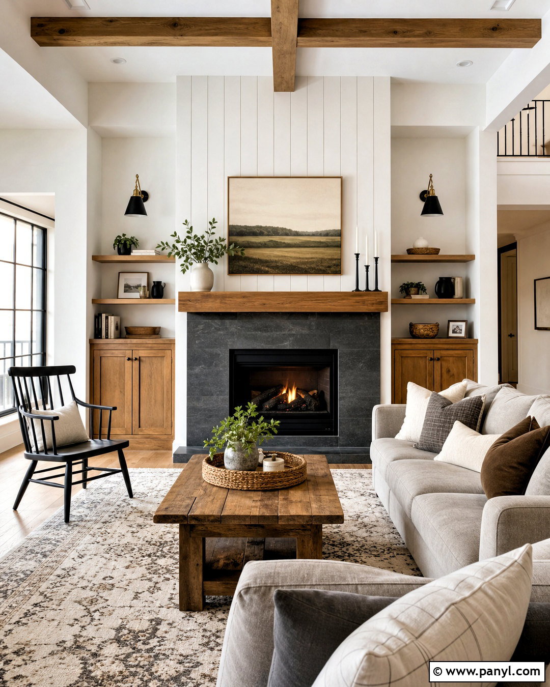 Modern Farmhouse Fireplace Accent Wall - 20 accent wall fireplace living room ideas