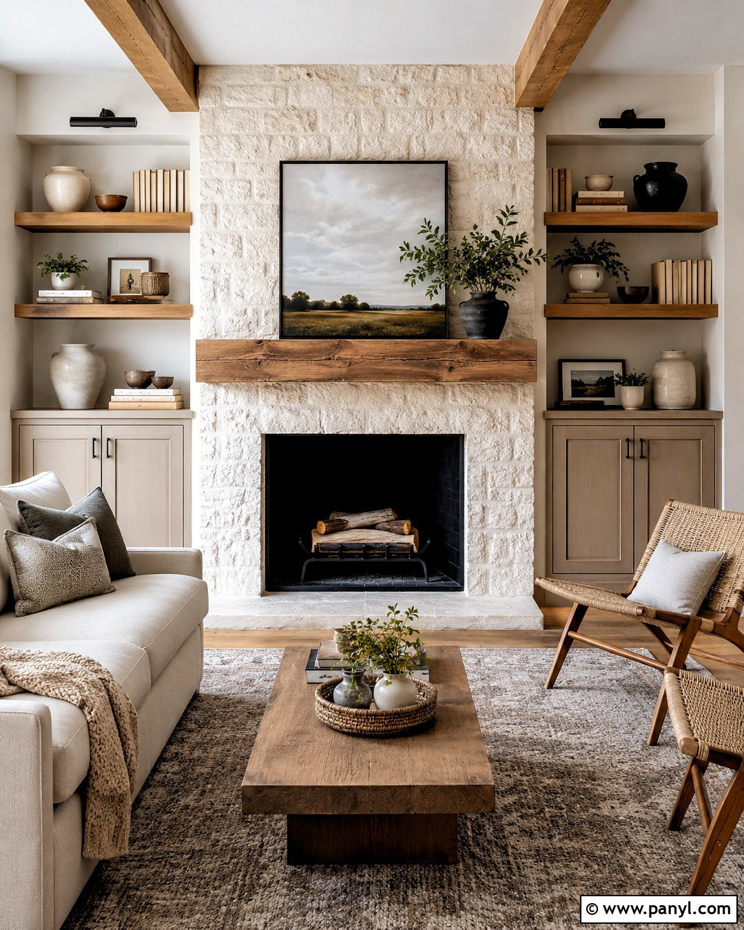 Modern Farmhouse Fireplace Wall - 20 modern farmhouse ideas