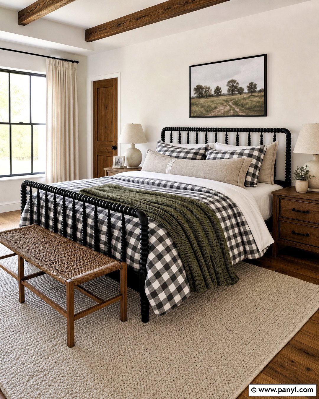 Modern Farmhouse Gingham Bedding - 20 gingham bedding ideas