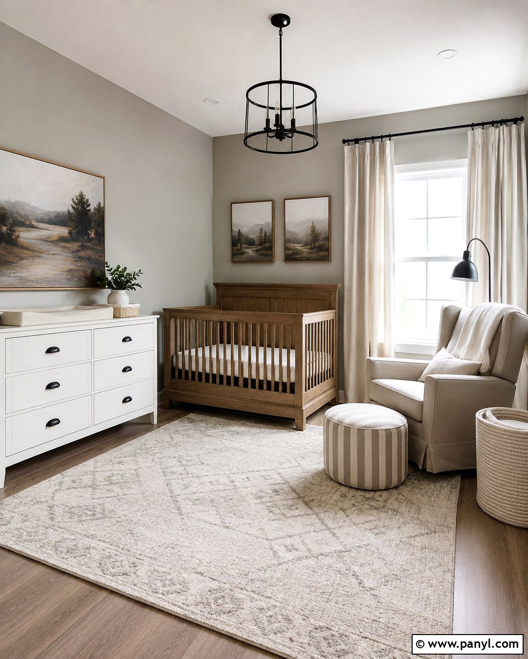Modern Farmhouse Gray Nursery - 20 Nursery Gray Walls