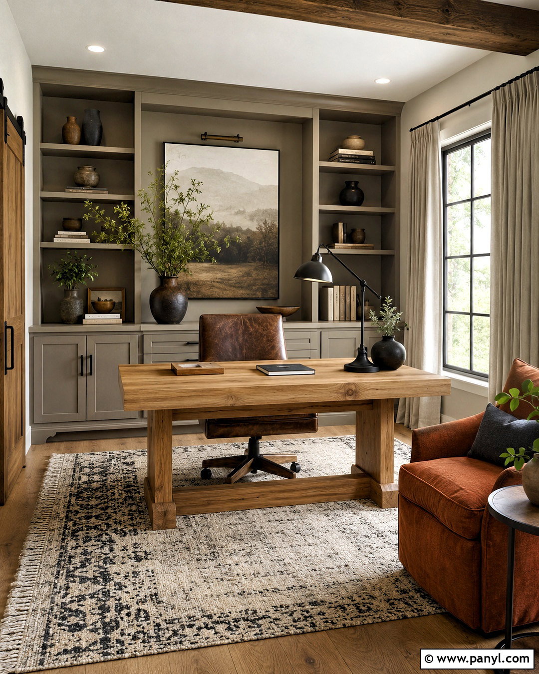 Modern Farmhouse Home Office - 20 modern farmhouse ideas