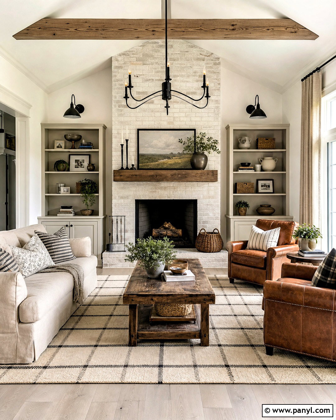 Modern Farmhouse Light Gray Floor Living Room - 20 light gray floors living room ideas