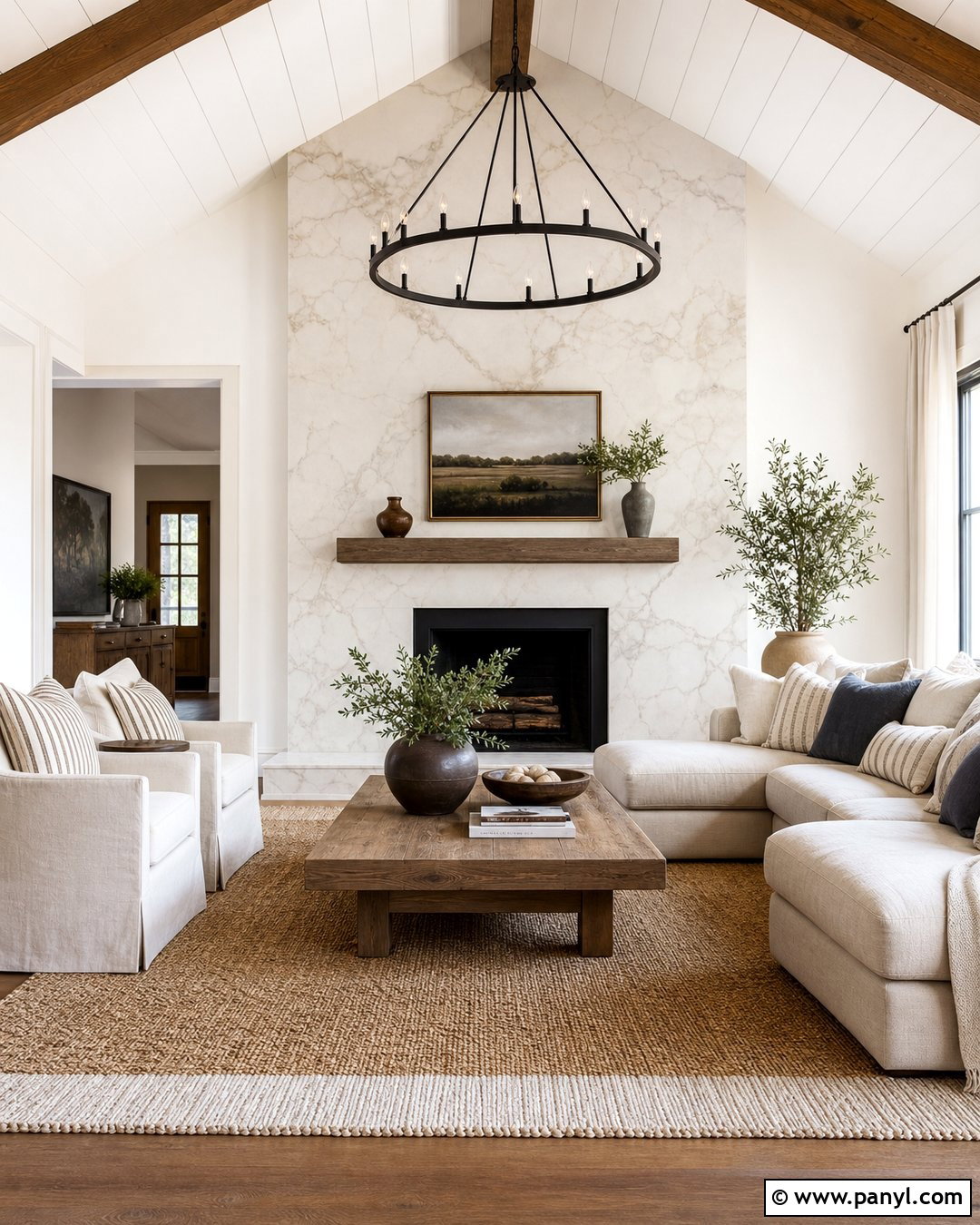 Modern Farmhouse Marble Wallpaper Living Room - 30 Marble Wallpaper Living Room Ideas