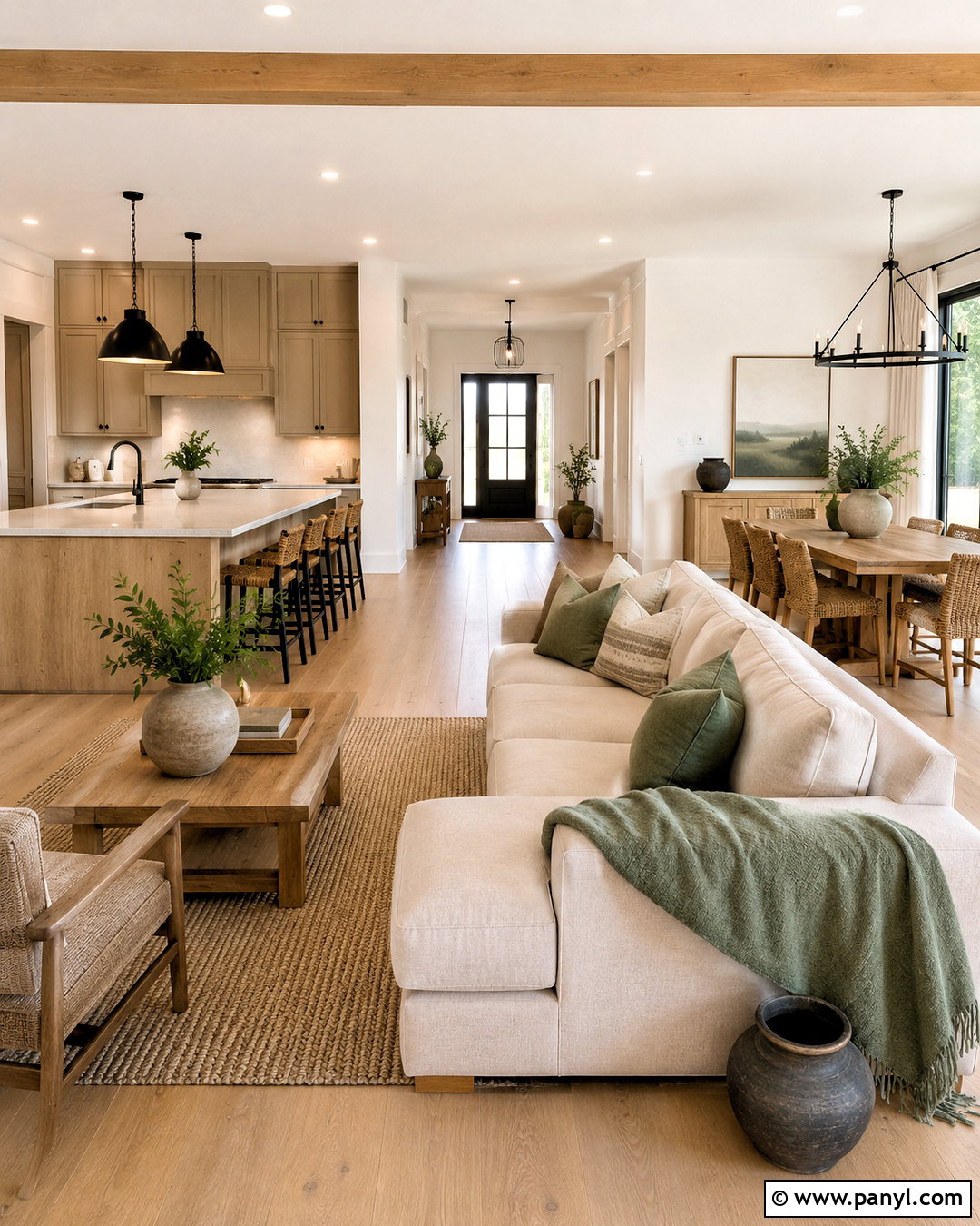 Modern Farmhouse Open Concept Room - 20 modern farmhouse ideas
