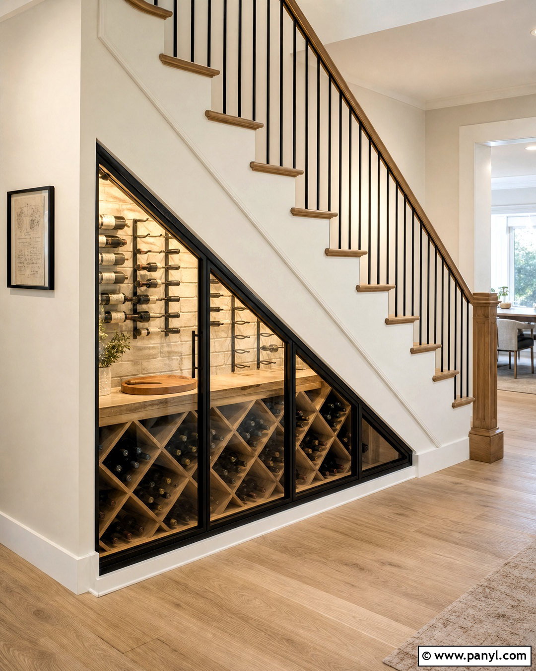 Modern Farmhouse Under Stairs Wine Cellar - 20 under stairs wine cellar modern ideas