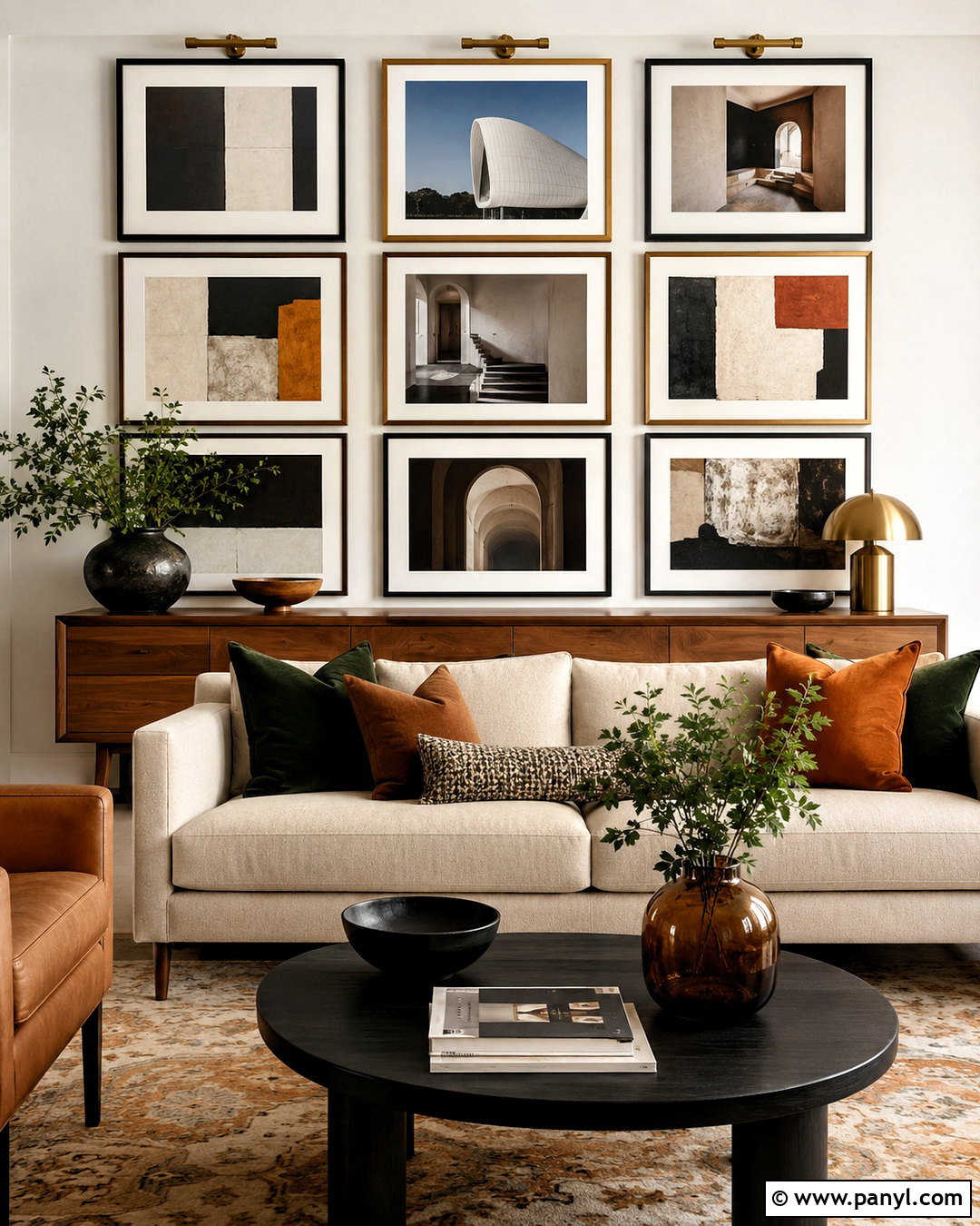 Modern Gallery Wall Design - 20 drawing room wall design modern ideas
