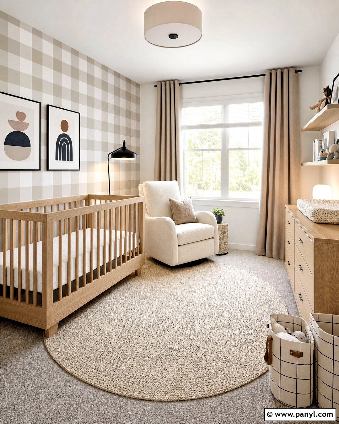 Modern Gingham Nursery - 20 gingham nursery ideas