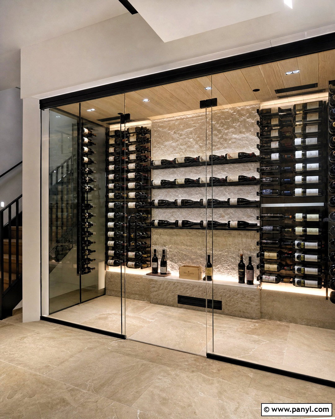 Modern Glass Wine Cellar - 20 high end custom residential wine cellars