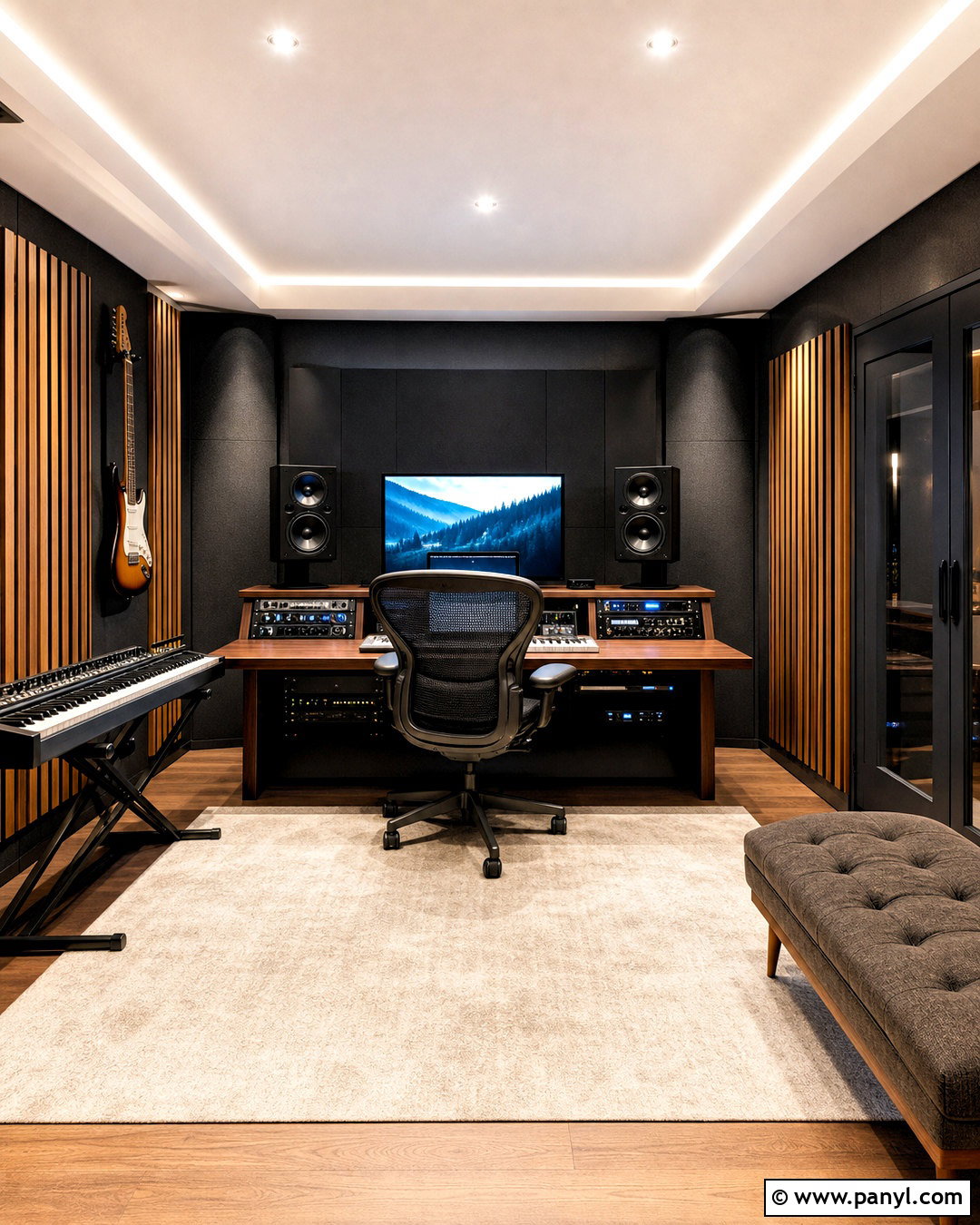 Modern Home Recording Studio - 20 home music room design ideas