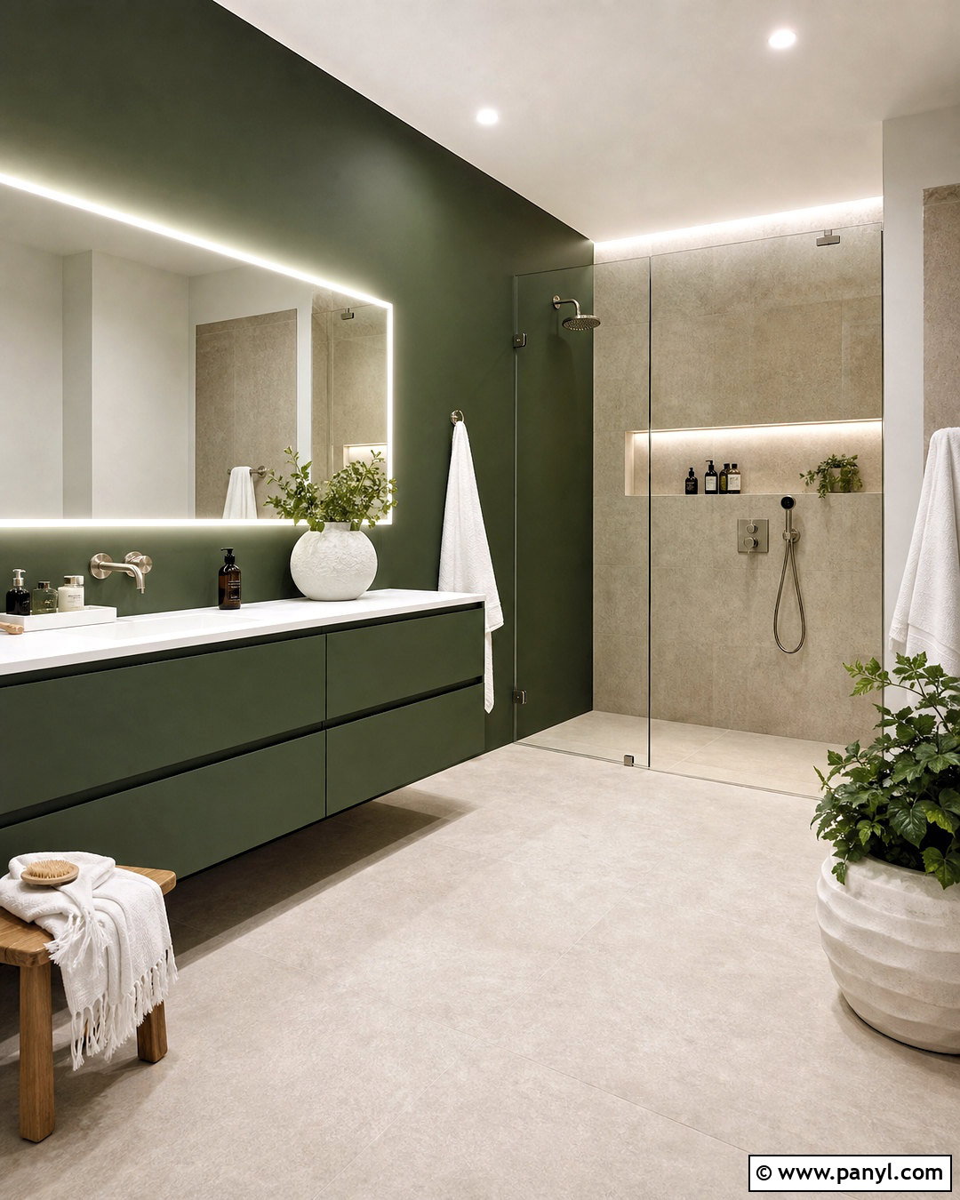 Modern Hunter Green Bathroom - 20 hunter green bathroom ideas