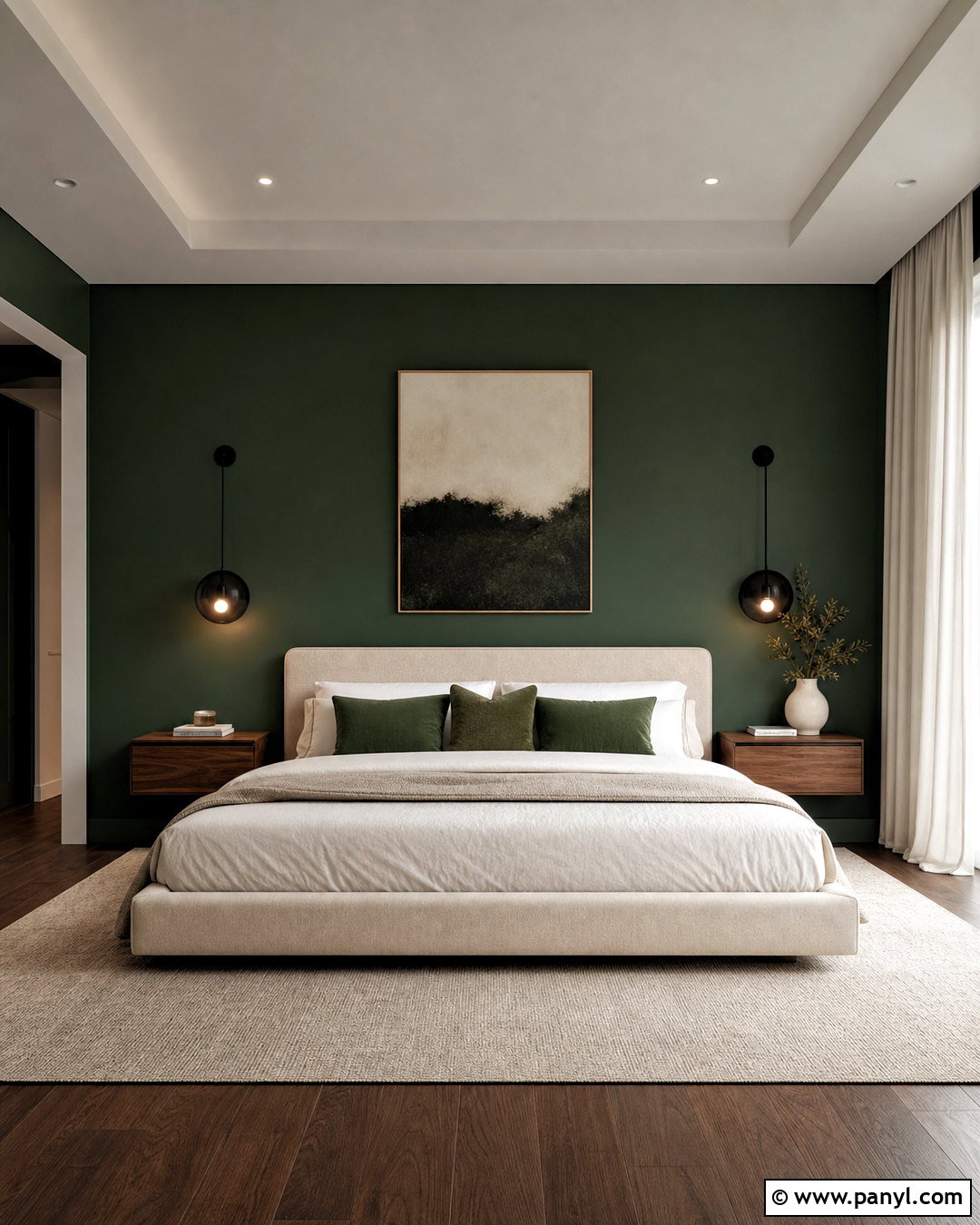 Modern Hunter Green Bedroom - 20 hunter green bedroom ideas