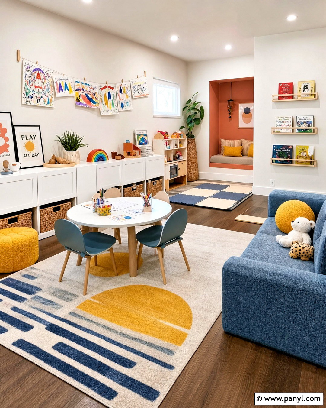 Modern Kids Playroom - 20 empty rooms interior ideas