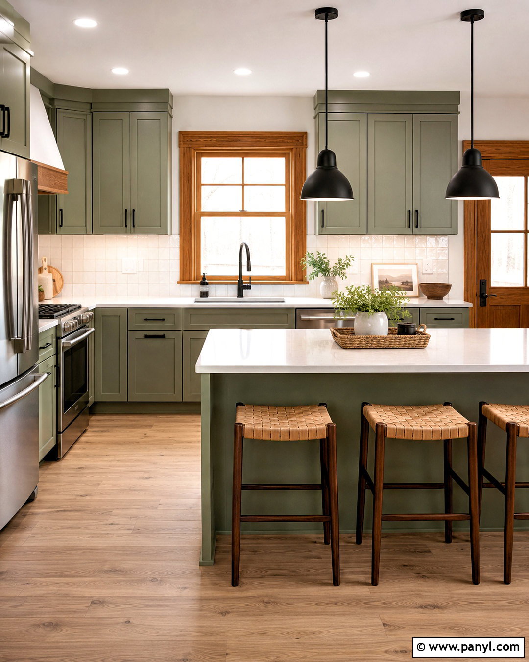 Modern Kitchen With Oak Trim - 20 oak trim updating ideas