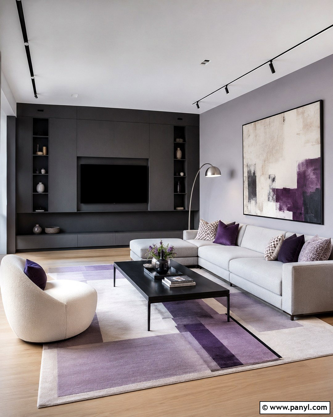 Modern Lavender And Grey Walls - 20 lavender and grey walls
